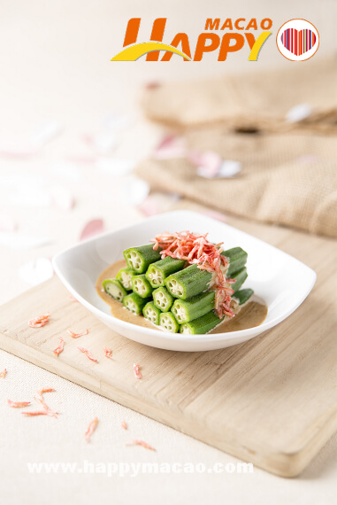 Sakura_Shrimp_with_Okra_in_Sesame_Sauce_1